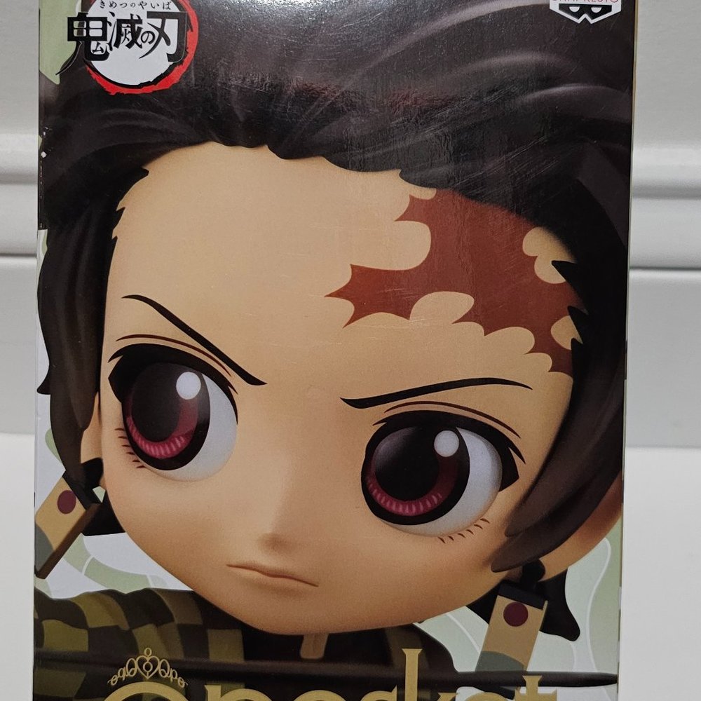 NEW Ban Dai Qposket Demon Slayer TANJIRO KAMADO 3" Statue Figure